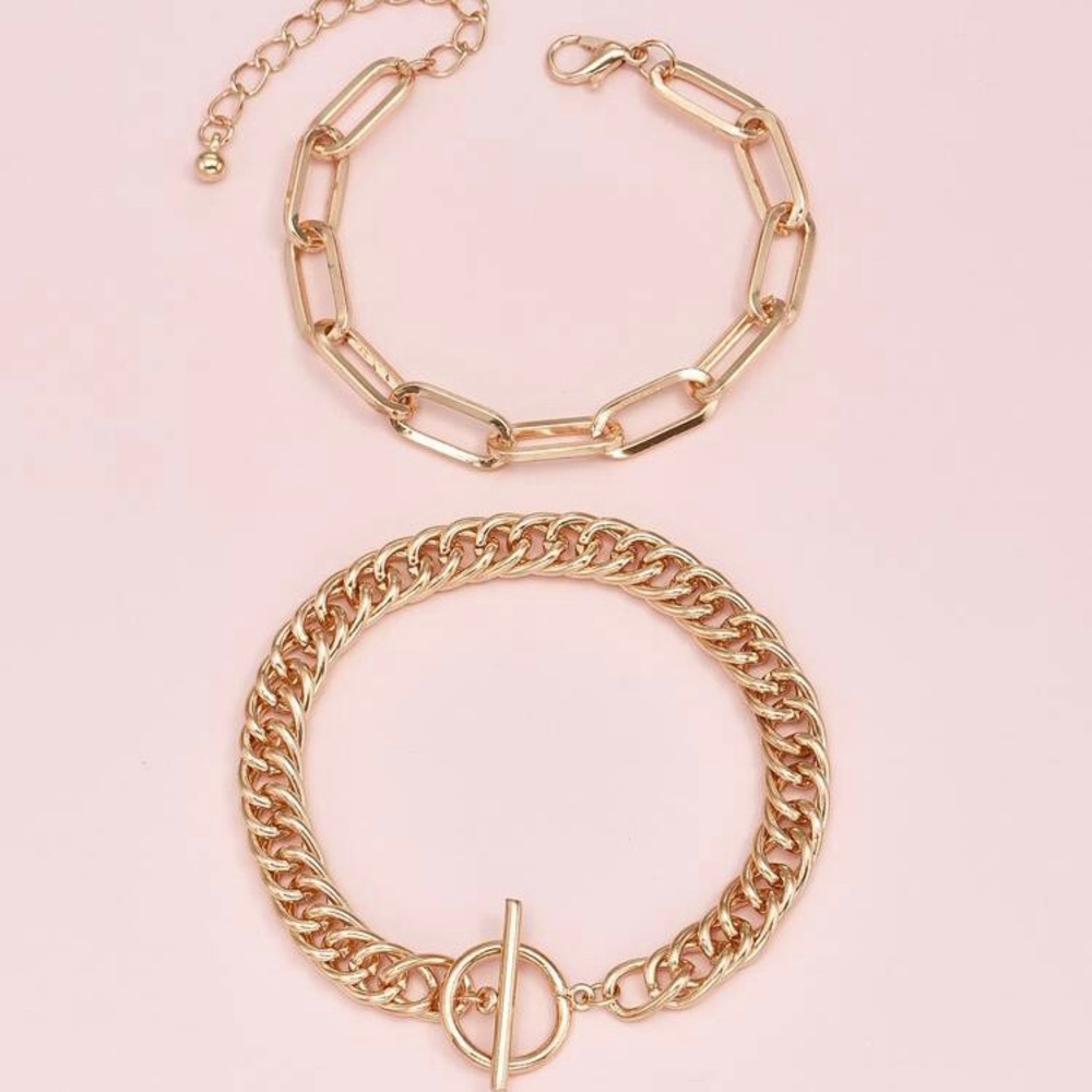 3/$30 💛 2pc Chain Bracelet - Picture 4 of 4